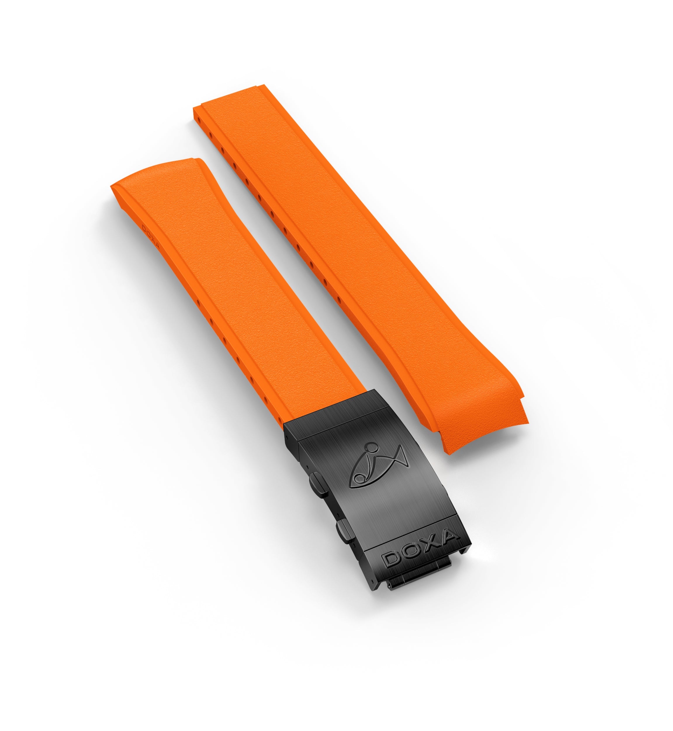 Gummirem med foldespænde, Orange