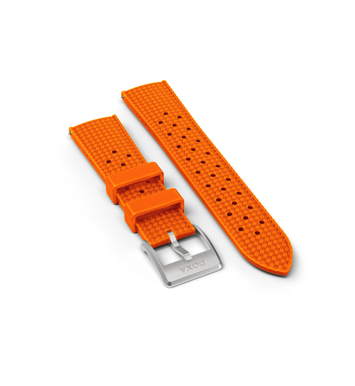 Dive Flex rem i gummi med pin-spænde, Orange