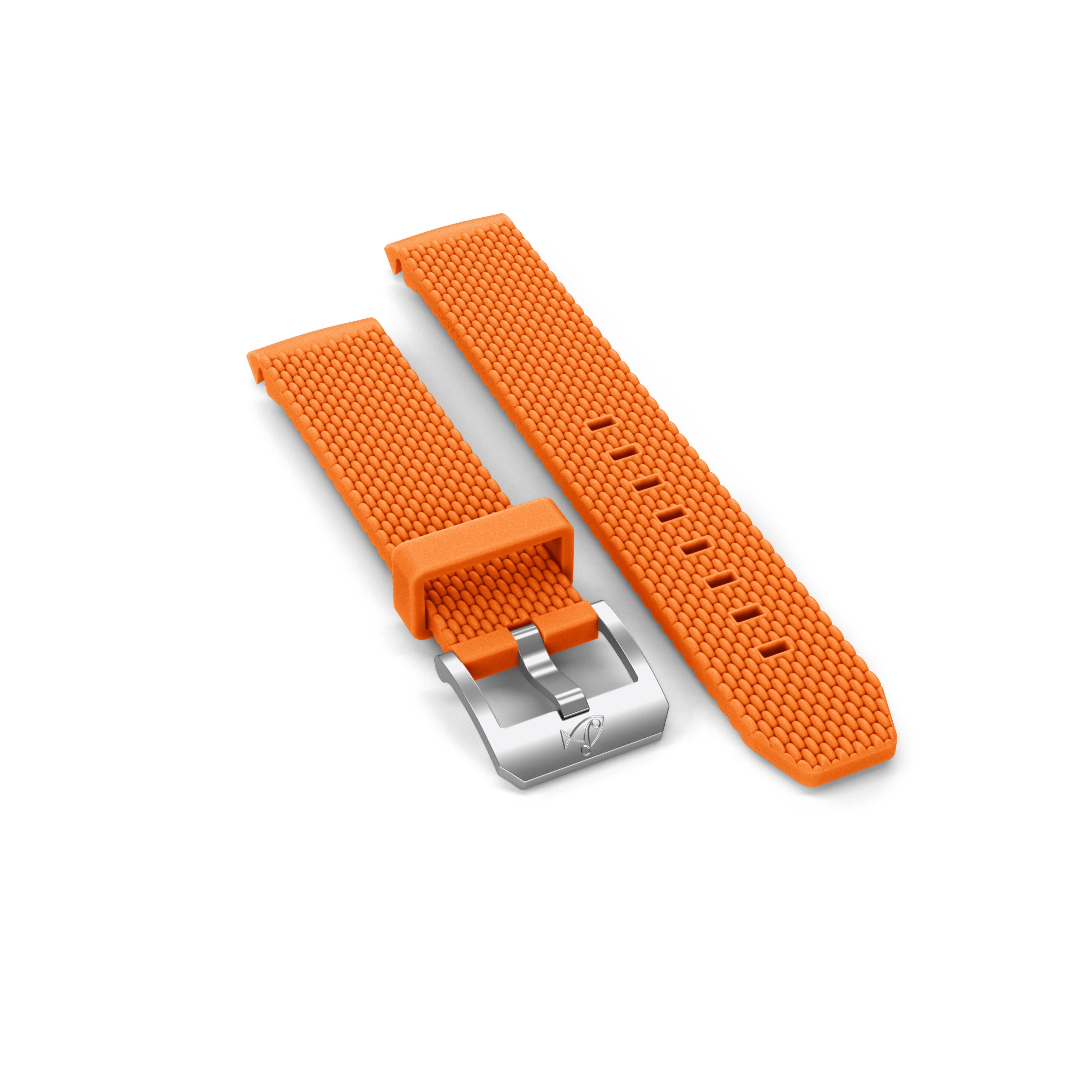 Gummirem med stiftspænde, Orange